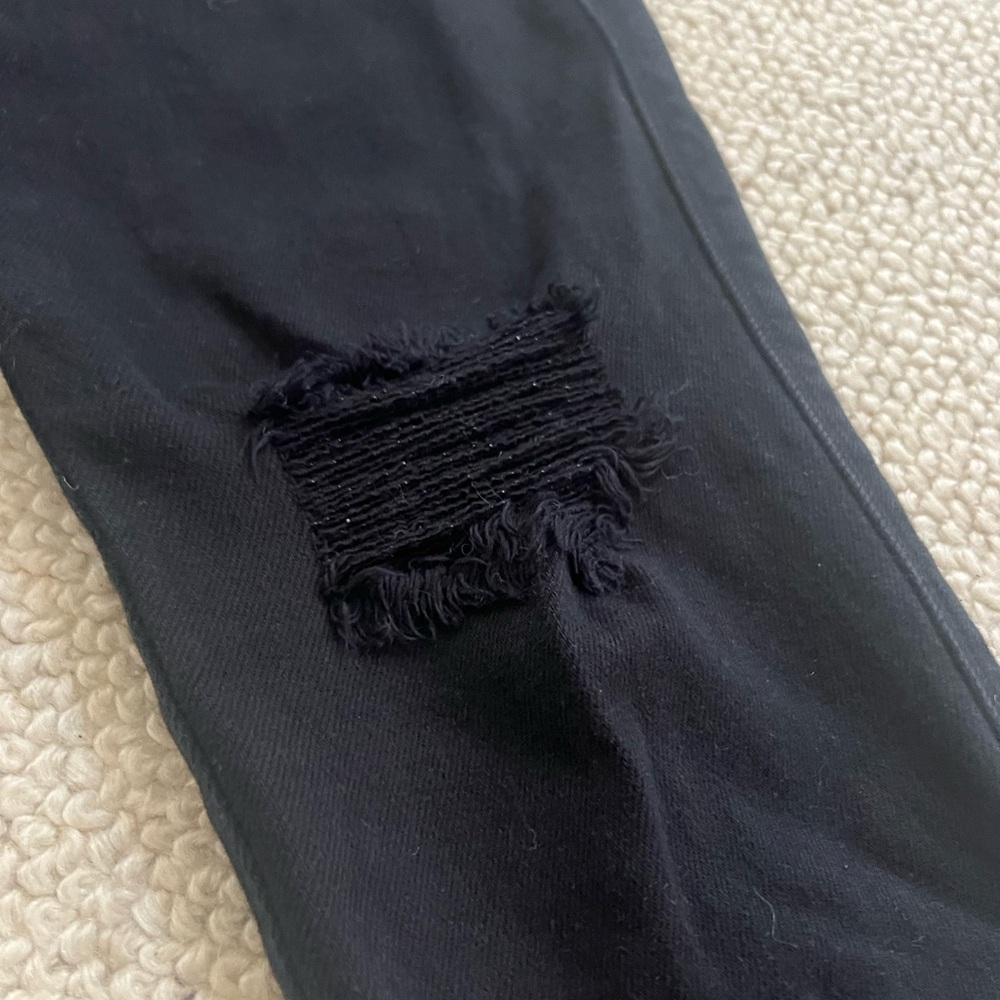 Black Distressed Jeans - Picture 2 of 5